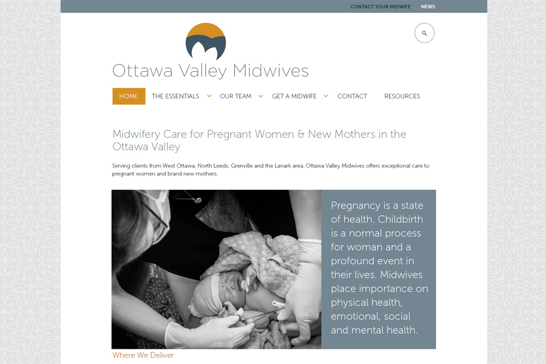 Ottawa Web Design – Ottawa Valley Midwives Site