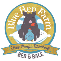 Final logo for Blue Hen Farm's new brand identity