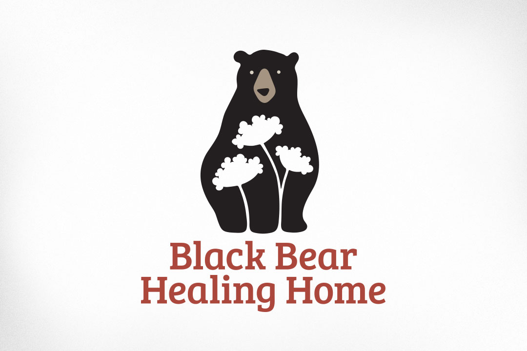 Ottawa Logo Design – Black Bear Healing Home, Queen Anne's Lace