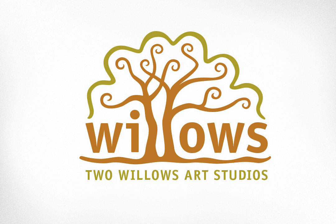 Toronto Logo Design – Two Willows Art Studios, Willow Trees