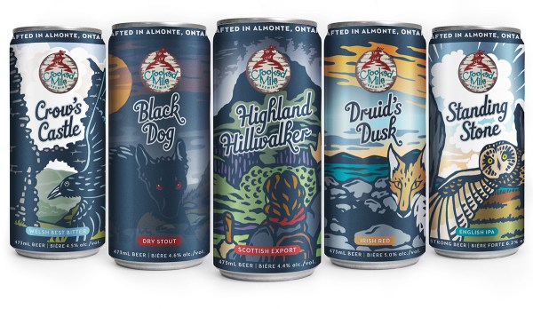 Illustration for Ontario Craft Beer Can Artwork