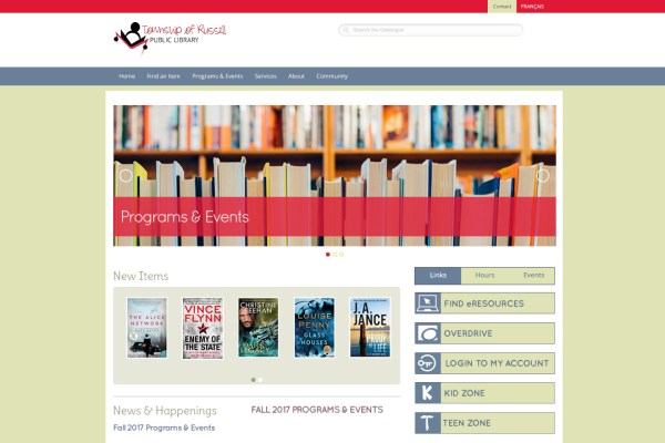 Affordable Web Design - Russell Public Library