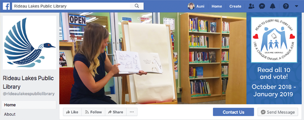 Rideau Lakes Public Library Facebook Graphics