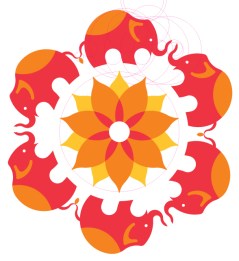 Logo Development - Elephants & Flower