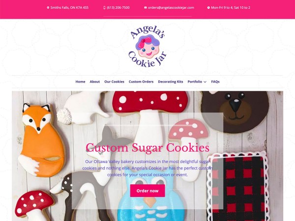 Ottawa Web Design - Angela's Cookie Jar