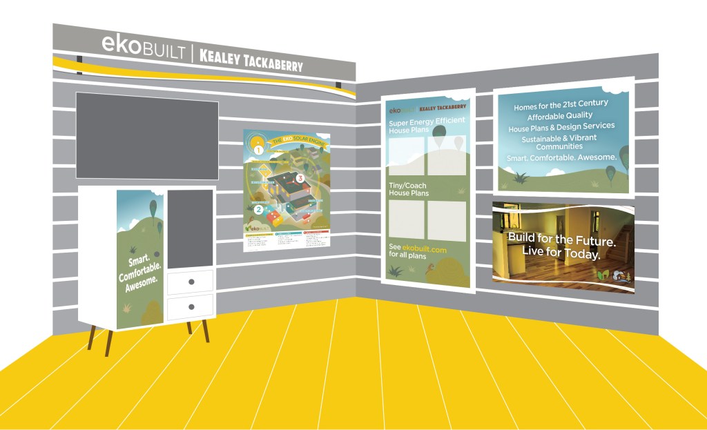 Trade show booth design for custom home builder