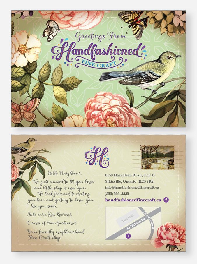 Image showing post card design