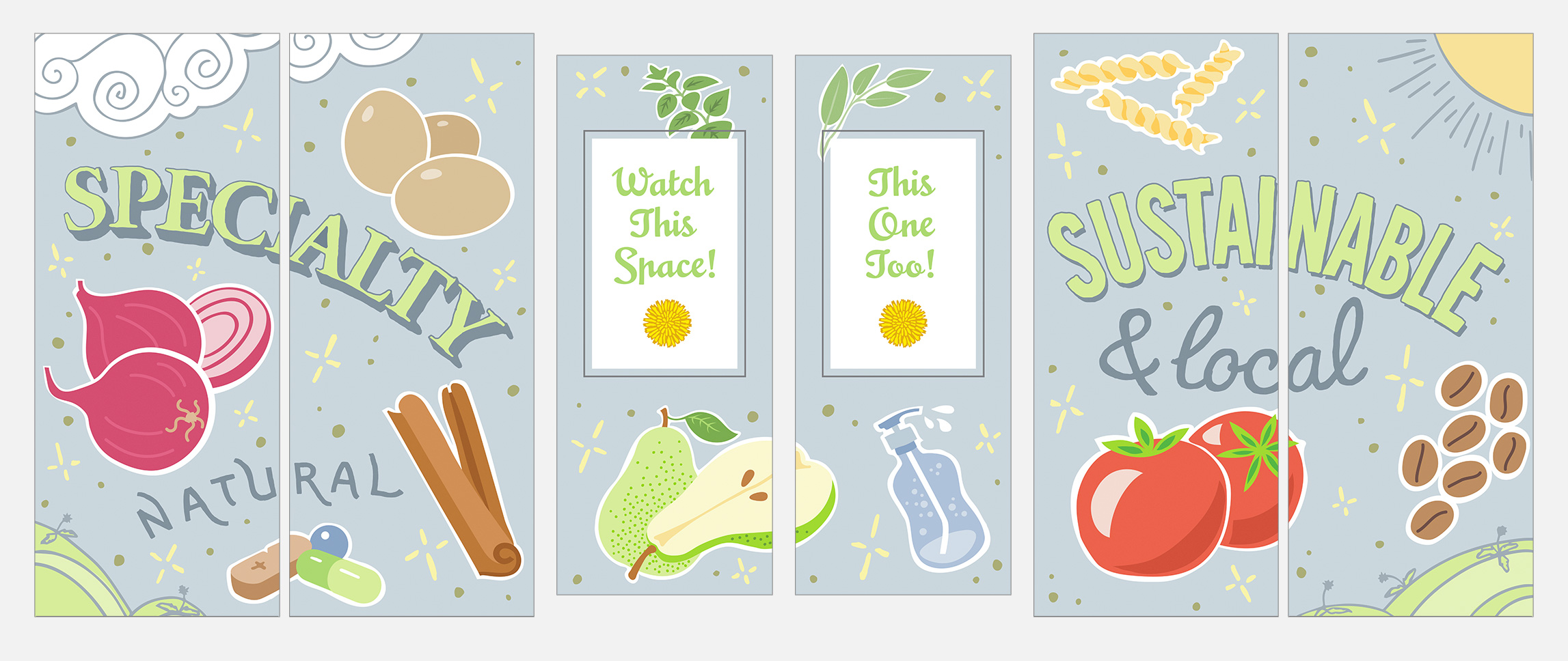 Image showing shop window design and illustration