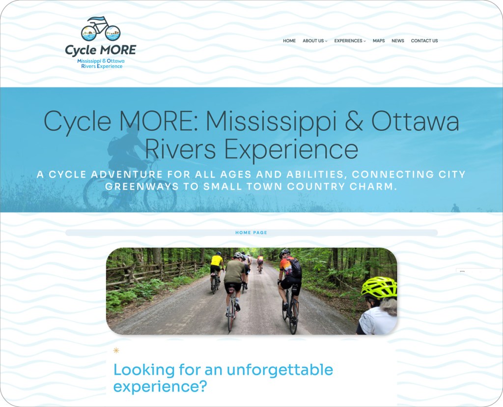 Screenshot of web page