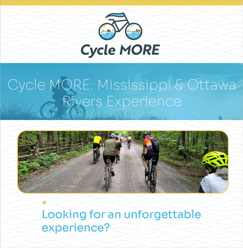 Homepage of Cycle MORE website featuring bold branding, modern layout, and cycling imagery designed by Sumack Loft.