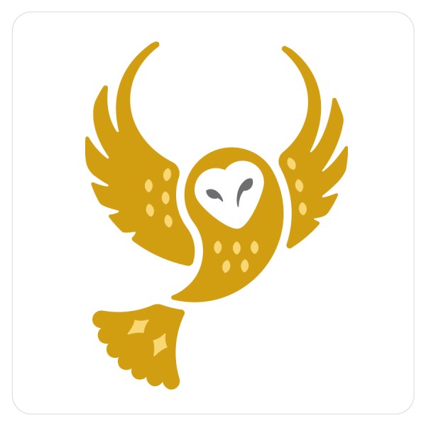 SPARC Performing Arts Network logo featuring a stylized golden barn owl with raised wings.